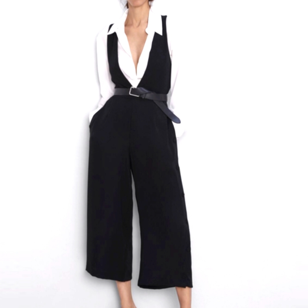 Zara JUMPSUIT with BUTTONED Straps